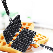 Dual Head Household Kitchen Gas Non-Stick Waffle Maker Pan Mould Mold Press Plate Baking Tool Aluminum Alloy Kitchen Tools 2024 - buy cheap