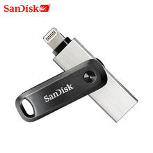 SanDisk USB Flash Drive 128GB 256GB iXpand Go USB 3.0 Pendrive Memory Stick Metal OTG Dual Slot U Disk For iPhone/iPad/PC 2024 - buy cheap