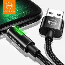 MCDODO LED USB Cable Auto Disconnect Fast Charge Data Cord Phone Charger For iPhone 12 Mini 11 Pro XS MAX XR X 8 7 6 5 5s iPad 2024 - buy cheap