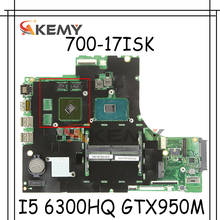 Материнская плата Akemy для Lenovo Ideapad 700-17ISK 15221-1 448.06R01.0011 CPU I5 6300HQ GPU GTX950M 4 ГБ 100% тест 2024 - купить недорого