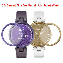 Película protetora para garmin lily smart watch, película 3d curvada de cobertura completa para relógio inteligente garmin lily, acessórios de filme 2024 - compre barato