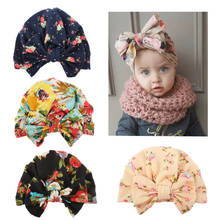 0-4Y Newborn Girl Flower Hats Baby Turban Kids Cotton Beanie Hat Toddler Winter Cap Lovely Children Hats for Girls Boys Baby Cap 2024 - buy cheap