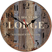 Relógio de parede traseiro, relógio de parede decorativo silencioso com mapa do mundo, em madeira 2024 - compre barato