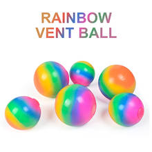 Цвета радуги против стресса успокаивающий шары-шариков мячи для снятия стресса Давление снятие стресса игрушки для детей и взрослых 2024 - купить недорого