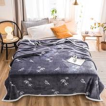 Butterfly High quality Thicken plush bedspread blanket 200x230cm High Density Super Soft Flannel Blanket  for the sofa/Bed/Car 2024 - buy cheap