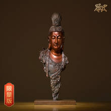 Estatua decorativa de gran maestro de 60cm, estatua de Buda de alto grado, bronce, Guan, yin, Avalokitesvara, santuario para el hogar, protección eficaz 2024 - compra barato