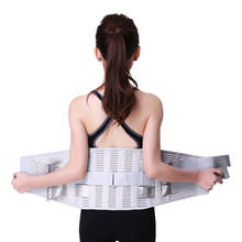 Men's Elastic Corset Back Lumbar Brace Support Belt Waist Women Orthopedic Posture Corrector Low Back Belt Waist Support XXL 2024 - buy cheap