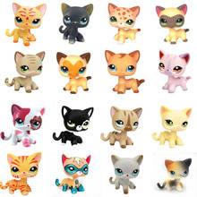 Figura de acción de tienda de mascotas Lps para niñas, juguete Original de gato de pelo corto, gatito, zorro, cachorro, Animal bonito, Colección, novedad 2024 - compra barato