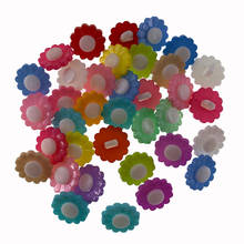 100 pces 5/8 "botões de flor misturados botão combinado náilon para bebê criança costura vestuário suprimentos acessório scrapbooking 15.0mm 2024 - compre barato