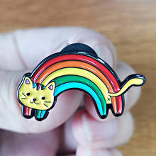 Rainbow Cat Pin Magical Kitten LGBTQ 2024 - buy cheap