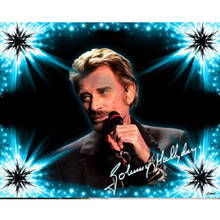 Diy Diamond Embroidery Johnny Hallyday Diamond Painting Cross Stitch Diamond Mosaic Embroidery With Home Decoration 2024 - buy cheap