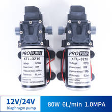 12V 24V 80W 6L / Min Miniature High Pressure Diaphragm Pump With Pressure Switch Type Multi-function DC Pump 2024 - buy cheap