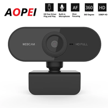 Webcam HD 1080P Mini Computer PC WebCamera with Microphone Rotatable Cameras for Live Broadcast Video Calling Conference Work 2024 - buy cheap