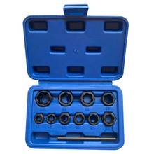 11Pcs Damaged Lug Nut and Lock Remover Twist Socket Set Screw Extractor Tools 2024 - buy cheap
