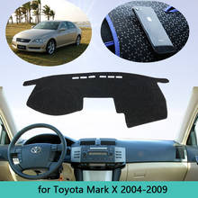 Tapete de painel para toyota mark x x120, capa antiderrapante e anti-sujeira para painel de autos 120, 2004 e 2009 2024 - compre barato