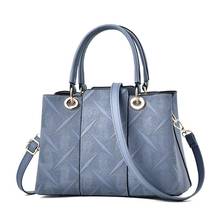 2022 New Designers Fashion Women PU Leather Bag Large Capacity Shoulder Bags Casual Tote Simple Top-handle HandBags S2245 2024 - buy cheap