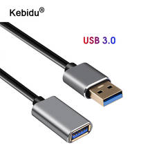 Kebidu-Cable de extensión USB 3,0 de alta velocidad, conector adaptador de sincronización de datos tipo A macho A hembra, 1m, para Cables de ordenador 2024 - compra barato