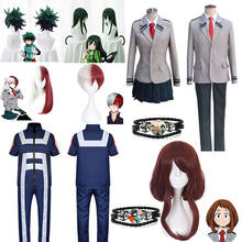 Boku No Hero My Hero Academia Cosplay School Uniform Suit Sports Wear Gym Outfit Anime Cosplay Costumes Accessory Bracelet Wig 2024 - buy cheap