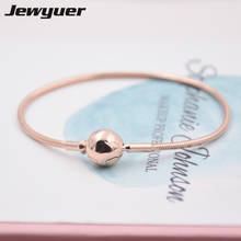 Joyería de plata de ley 925 para mujer, pulseras de estilo Essence con ajuste de rosa, cuentas de agujeros pequeños, fabricación de pulseras DIY, EYL005 2024 - compra barato