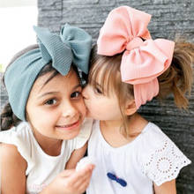 Baby Headband Big Bows Infant Wide Head Wrap Girls Solid Color Turban Newborn Fashion Hairband Kids Hair Accessories 27Pcs 2024 - buy cheap