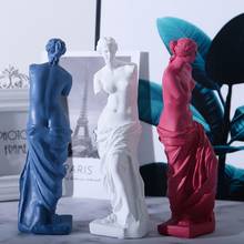 Estatua de resina europea, escultura abstracta moderna de Mini diosa, brazo roto, modelo de Boceto artístico, adorno, decoración del hogar 2024 - compra barato
