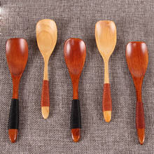 Wooden Spoons Long Handled Big Wood Spoon Kitchen Rice Soup Dessert Spoon Set Teaspoon Kids Spoon Wooden Utensils Tableware 2024 - buy cheap