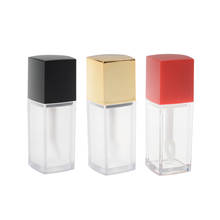 Mini tubo de brilho labial vazio recarregável, 4 unidades, frasco de brilho labial, recipientes cosméticos 5ml batom transparente gelo 2024 - compre barato