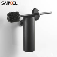 SUS 304 Stainless Steel Matte Black Deodorant Anti-smell Wall Mounted Bathroom Toilet Brush Holder TH514 2024 - buy cheap