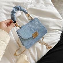 Casual PU Leather Sling Handbag Purse Women Elegant Chain Shoulder Crossbody Bag Popular Simple Female Daily Bag 2024 - buy cheap