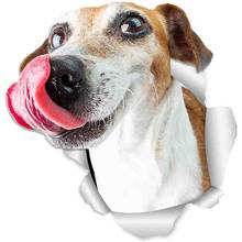 Three Ratels FTC-1033 Hungry Jack Russell Dog Wall Decals   3D Sticker  for Walls  Cars Toilet 2024 - buy cheap