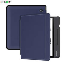 Funda magnética de cuero PU para Kobo Libra H2O, 7 pulgadas, e-book N873 2019, accesorios de soporte multiángulo para Auto Sleep/Wake 2024 - compra barato