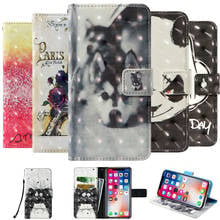 3D flip wallet Leather case For Alcatel PULSEMIX U5 3G 4047 4G 5044 HD 5047D Flash Plus 2 A2 XL 8050D Idol 4 6055K Phone Case 2024 - buy cheap