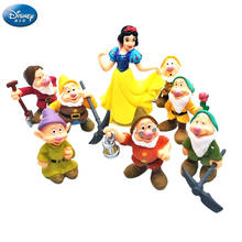 Decoração de bonecas artesanal de desenhos animados, 8 espaços princesa disney branca de neve e 7 nano 2024 - compre barato