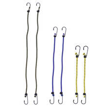 6pcs Durable Bungee Cord with Carabiner Hook Heavy Duty Straps Strong Elastic Rope Shock Cord Tie Down Set Outdoors 2024 - buy cheap