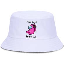 Pink Impostor Is Too Cute To Be Sus Unisex Cap Sun Shade Sunscreen Hat Beach Outdoor Fishing Hats Foldable Summer Bucket Cap 2024 - buy cheap