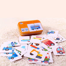 Juego educativo Montessori de dibujos animados para niños, tarjeta Flash de bolsillo para aprendizaje cognitivo, 1 Juego 2024 - compra barato