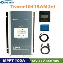EPever-controlador de carga Solar MPPT híbrido, dispositivo con pantalla LCD automática, regulador de batería PV 200V, 100A, 12V, 24V, 48V 2024 - compra barato