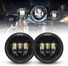 Dot approved 2 PCS 4.5 Inch Cree LED Passing Light LED Fog Lamps Motorcycle Projector Driving Lamp For Harley Davidson Motor 2024 - buy cheap