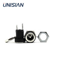 UNISIAN-conector de enchufe de fuente de alimentación de CC, adaptador hembra de 2 terminales, 5,5x2,1, 5,5x2,1 2024 - compra barato