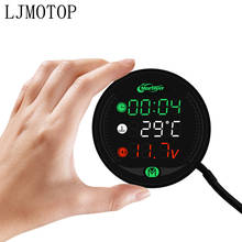 Voltímetro Digital para motocicleta, medidor de temperatura del agua, reloj, YAMAHA R25 para kawasaki, R15, R6, R125, z750, Z800, FZ8, FZ6R, ER6N 2024 - compra barato