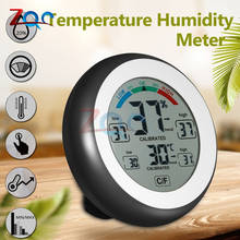LCD Display Digital Thermometer Hygrometer Round Wireless Electronic Temperature Humidity Meter Weather Station Tester Indoor 2024 - buy cheap