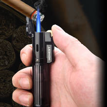 HONEST Gas Lighter Lighters Smoking Accessories Blue Flame Butane Torch Lighter Cigarettes Lighter Gadgets For Men 2020 New 2024 - buy cheap