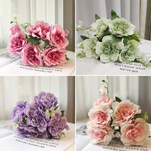 1 beautiful peony flower silk flower high-quality artificial flower family garden party wedding decoration DIY 2024 - buy cheap