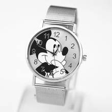 Watch For Women Fashion Brand Luxury Mickey Women's Quartz Watches Lady Slim Stainless Steel Mesh Strap Wristwatches Reloj mujer 2024 - buy cheap