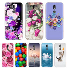 Para Nokia 3.2 Capa de Silicone TPU Macio Tampa Do Telefone para Nokia 3.2 TA-1154 TA-1156 TA-1159 TA-1164 Casos Flor Pintura Do Gato Dos Desenhos Animados 2024 - compre barato