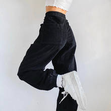 Cuteandpsycho-pantalones de chándal grandes para mujer, calzas holgadas de pana, ropa de calle, estética informal Vintage Y2k 2024 - compra barato