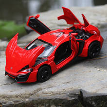 Lykan Hypersport Home Decoration Simulation Exquisite Diecasts & Toy Vehicles MINIAUTO 1:32 Alloy Car Model Gifts For Chilren 2024 - buy cheap