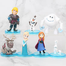 7pcs/Set 5-11cm High Quality Disney Frozen 2 Princess  Elsa Anna Olaf Action Figure Doll Toy Set Girls Birthday Gifts Toy 2024 - buy cheap