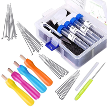 LMDZ 4 Sizes Felting Needles, 51 Pieces Needle Felting Tool Kit with Colored Wood Handles, Awl, Storage Box for Needle Felt 2024 - buy cheap