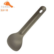 TOAKS  New Titanium Spoon 125mm Length Camping Spoon Outdoor Tableware Short Handle Titanium Spoon 2024 - buy cheap